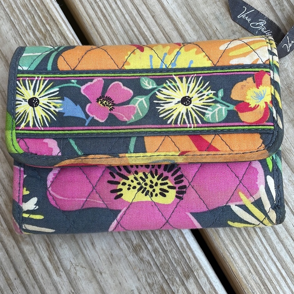 Vera Bradley Floral Trifold Wallet